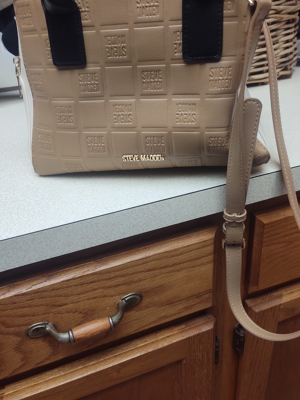 Steve Madden Women's Tan Embossed  Bag